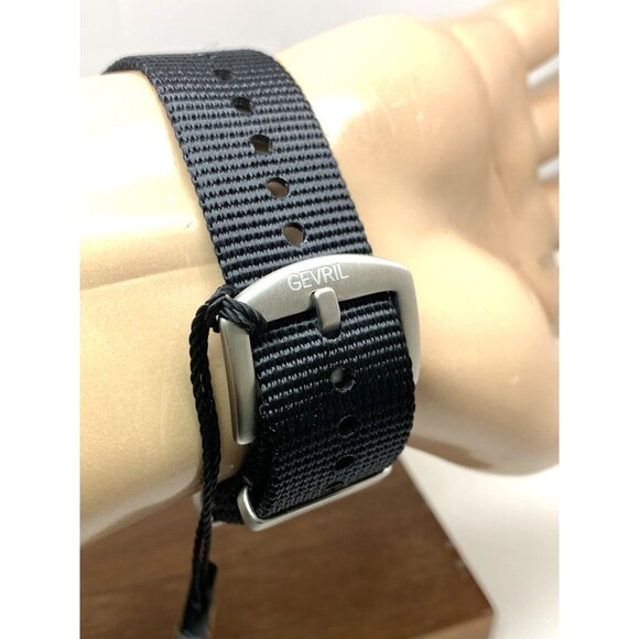 Gevril Men's Watch 48607N Yorkville Swiss Automatic Brown Dial Diver Nylon 43mm - Picture 10 of 14